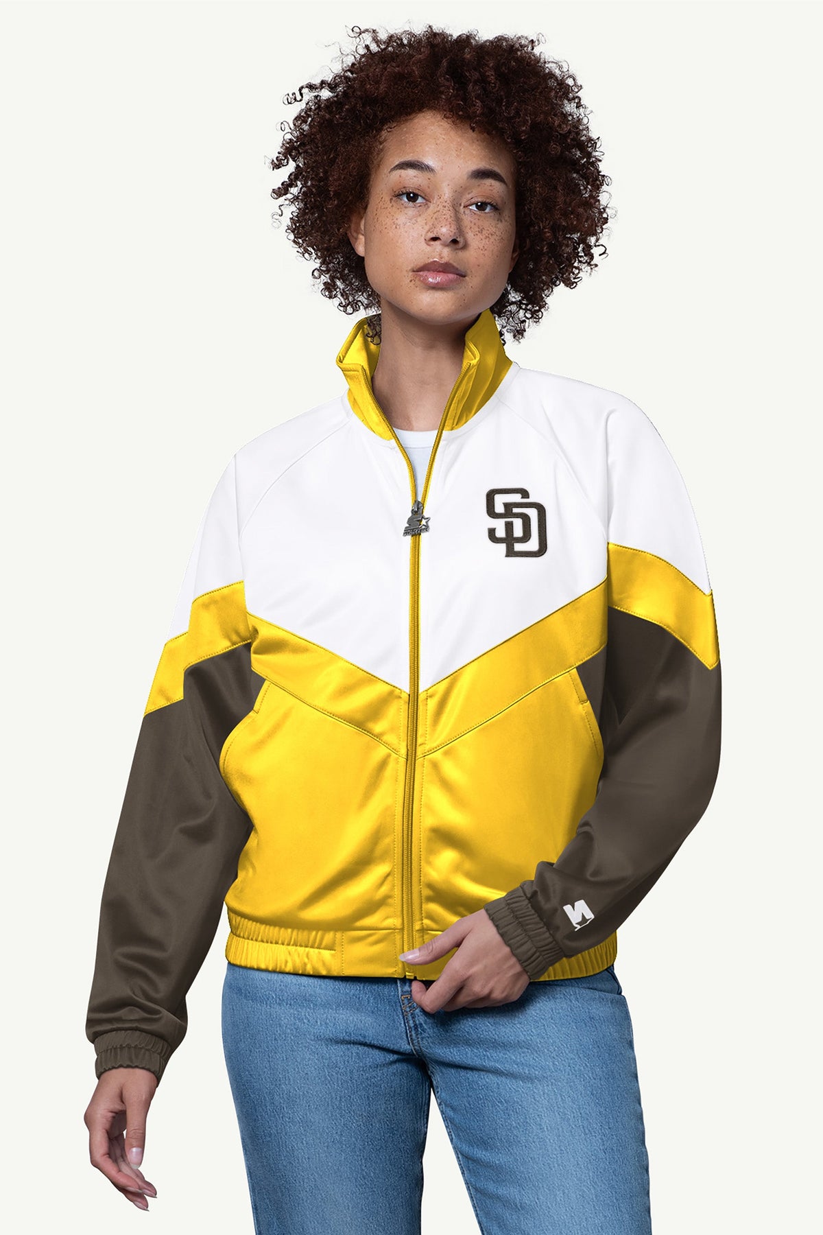 Starter Popular / WOMENS SAN DIEGO PADRES TEAMWORK TRACK JACKET