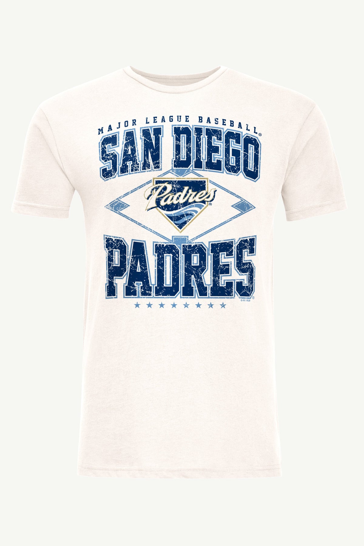 Starter Smart Buy / MENS SAN DIEGO PADRES DISTRESSED COOPERSTOWN DIAMOND SHORT SLEEVE T SHIRT