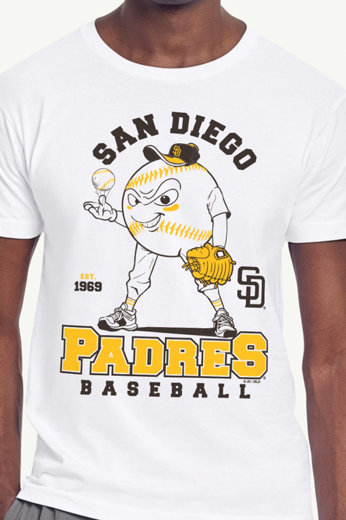Starter Value / MENS SAN DIEGO PADRES BASEBALL CHARACTER SHORT SLEEVE T SHIRT