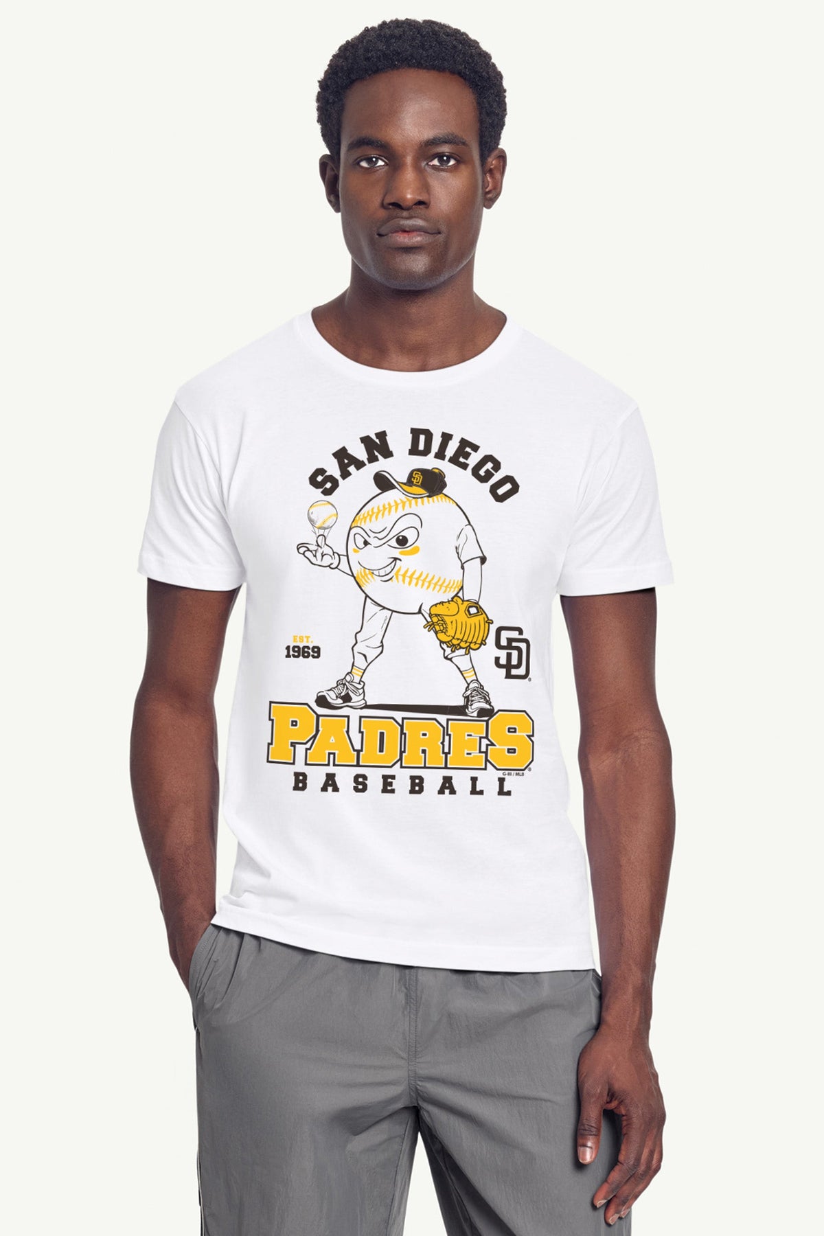 Starter Value / MENS SAN DIEGO PADRES BASEBALL CHARACTER SHORT SLEEVE T SHIRT