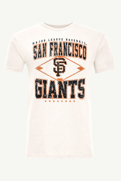 Starter Smart Buy / MENS SAN FRANCISCO GIANTS DISTRESSED COOPERSTOWN DIAMOND SHORT SLEEVE T SHIRT