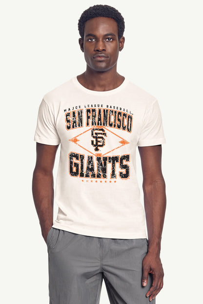 Starter Smart Buy / MENS SAN FRANCISCO GIANTS DISTRESSED COOPERSTOWN DIAMOND SHORT SLEEVE T SHIRT
