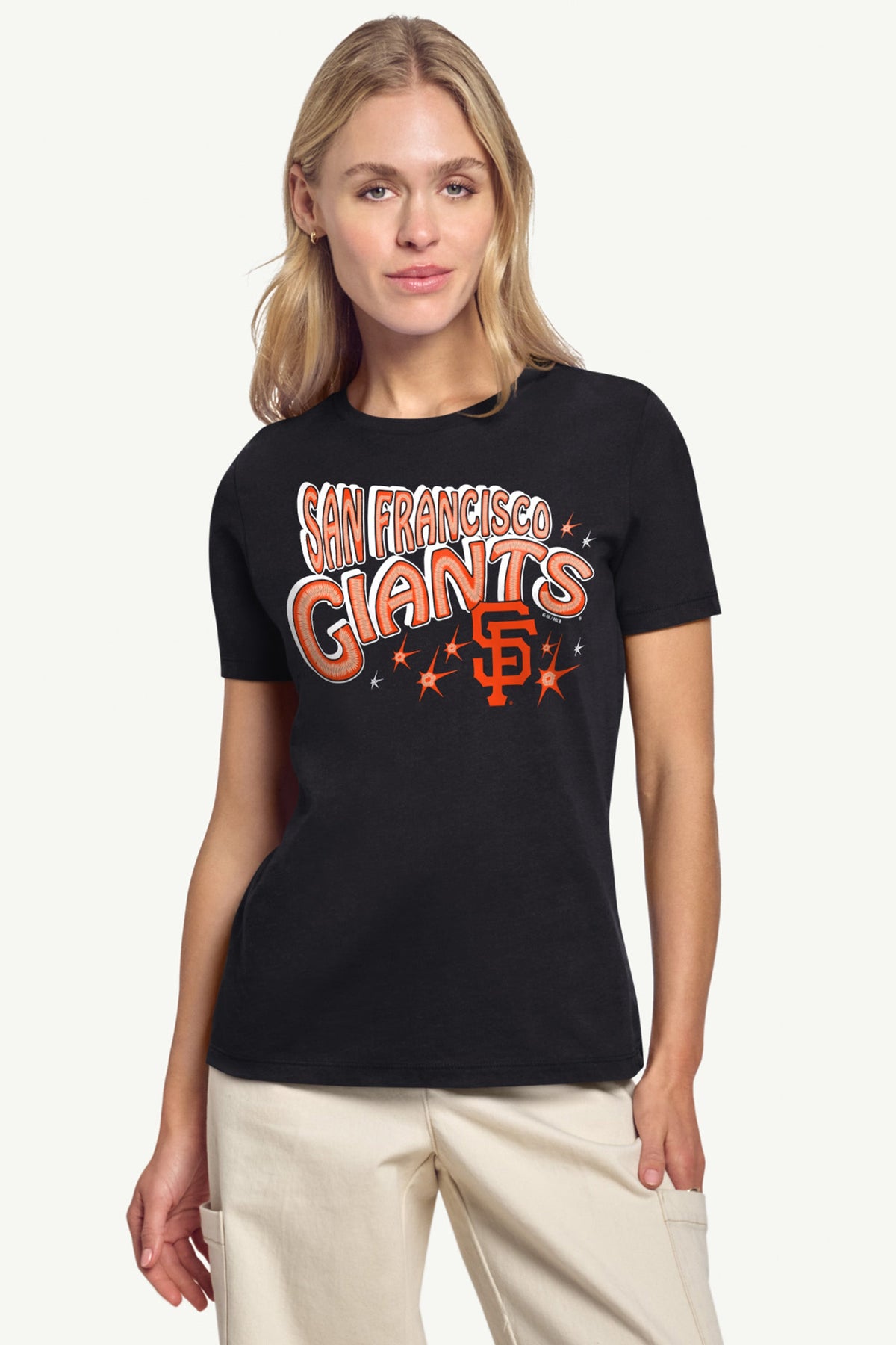 Starter Sale / WOMENS SAN FRANCISCO GIANTS FIREWORKS T SHIRT