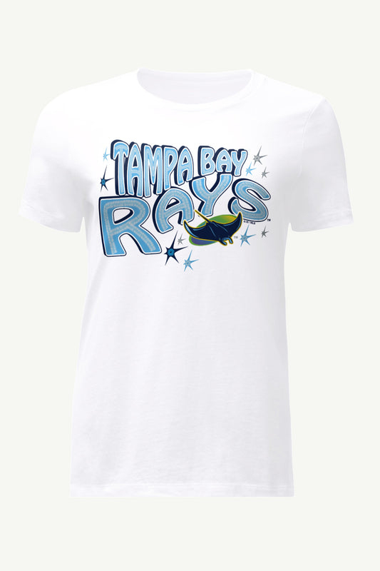 Starter Special Offer / WOMENS TAMPA BAY RAYS FIREWORKS T SHIRT