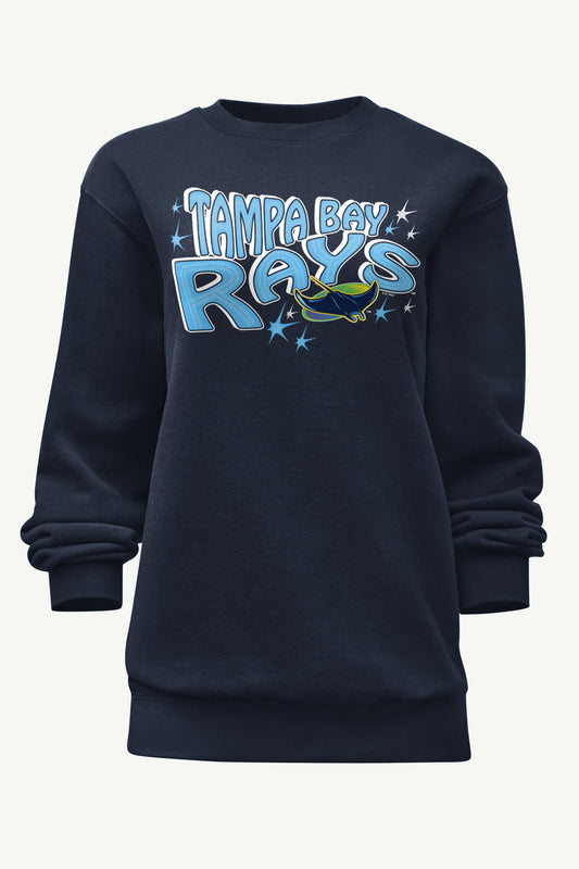 Starter Popular / WOMENS TAMPA BAY RAYS FIREWORKS SWEATSHIRT