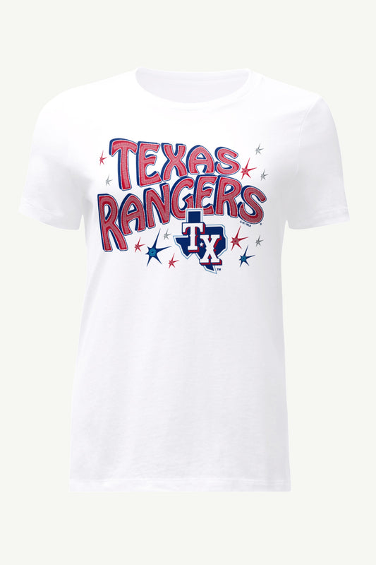 Starter Quality / WOMENS TEXAS RANGERS FIREWORKS T SHIRT