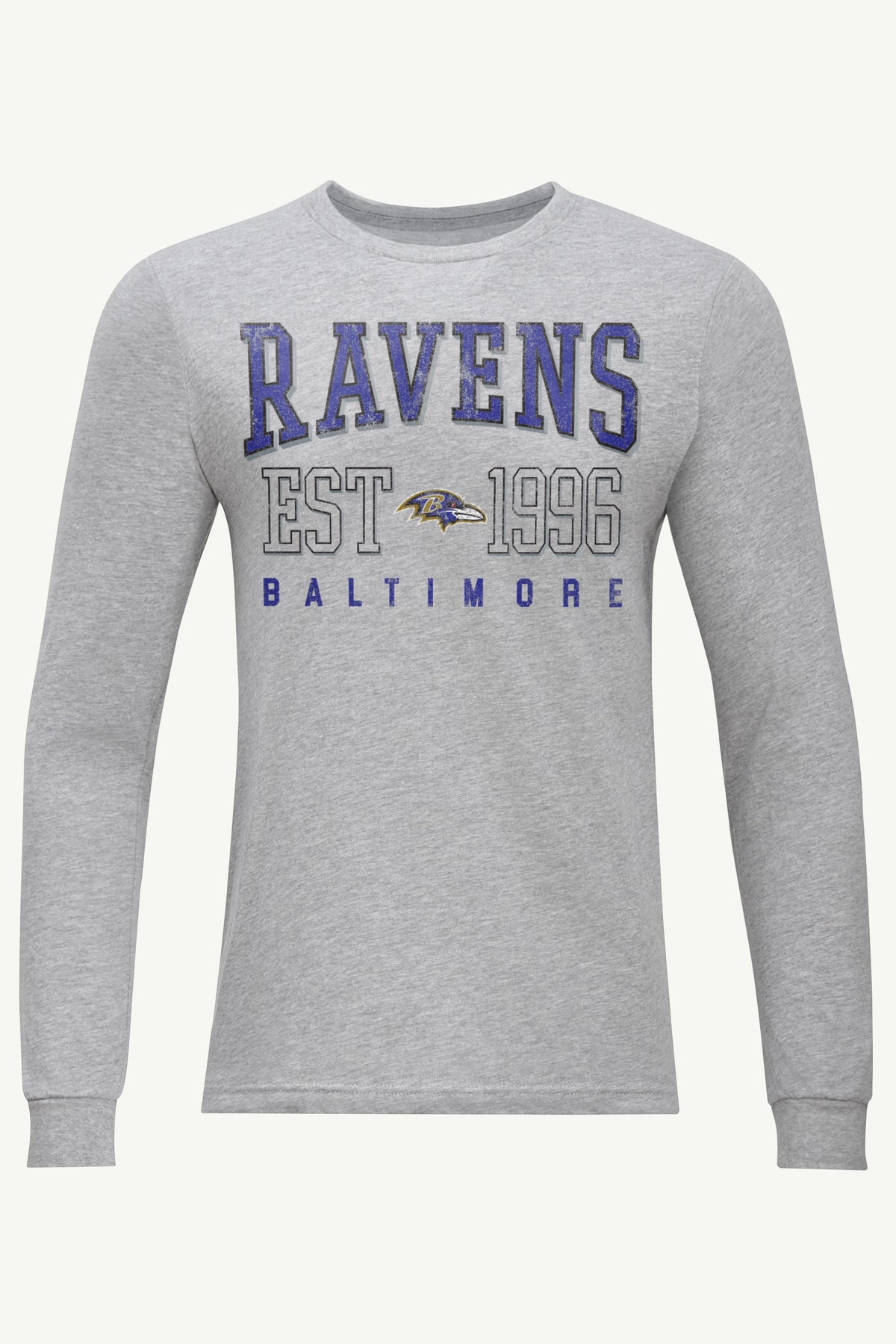 Starter Discount / MENS BALTIMORE RAVENS RETRO LONG SLEEVE T SHIRT