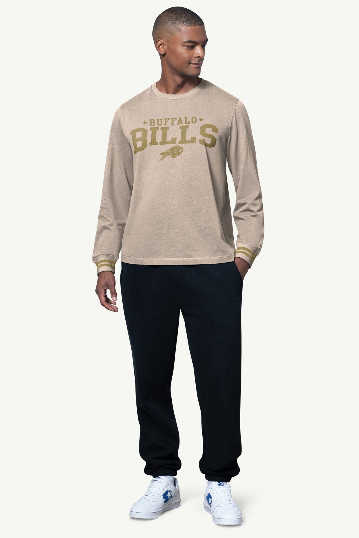 Starter Best Seller / MENS BUFFALO BILLS FIELD LONG SLEEVE T SHIRT