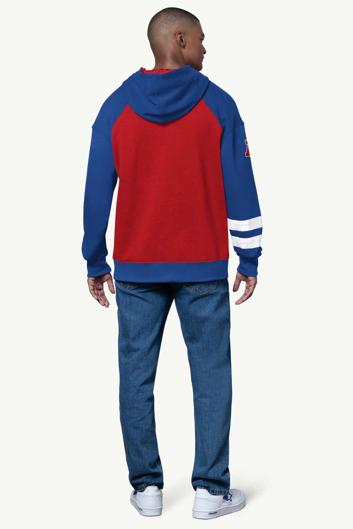Starter Discount / MENS BUFFALO BILLS INTERCEPTION COLORBLOCK HOODIE