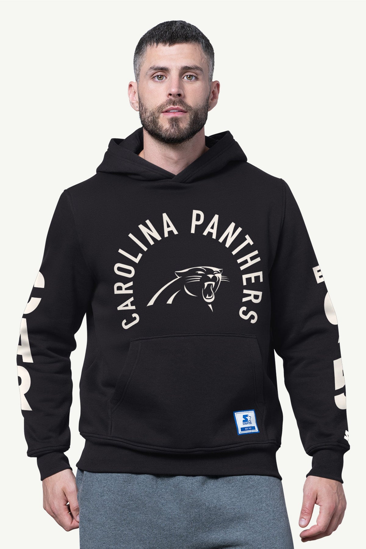 Starter Signature / MENS CAROLINA PANTHERS HANDOFF FLEECE HOODIE