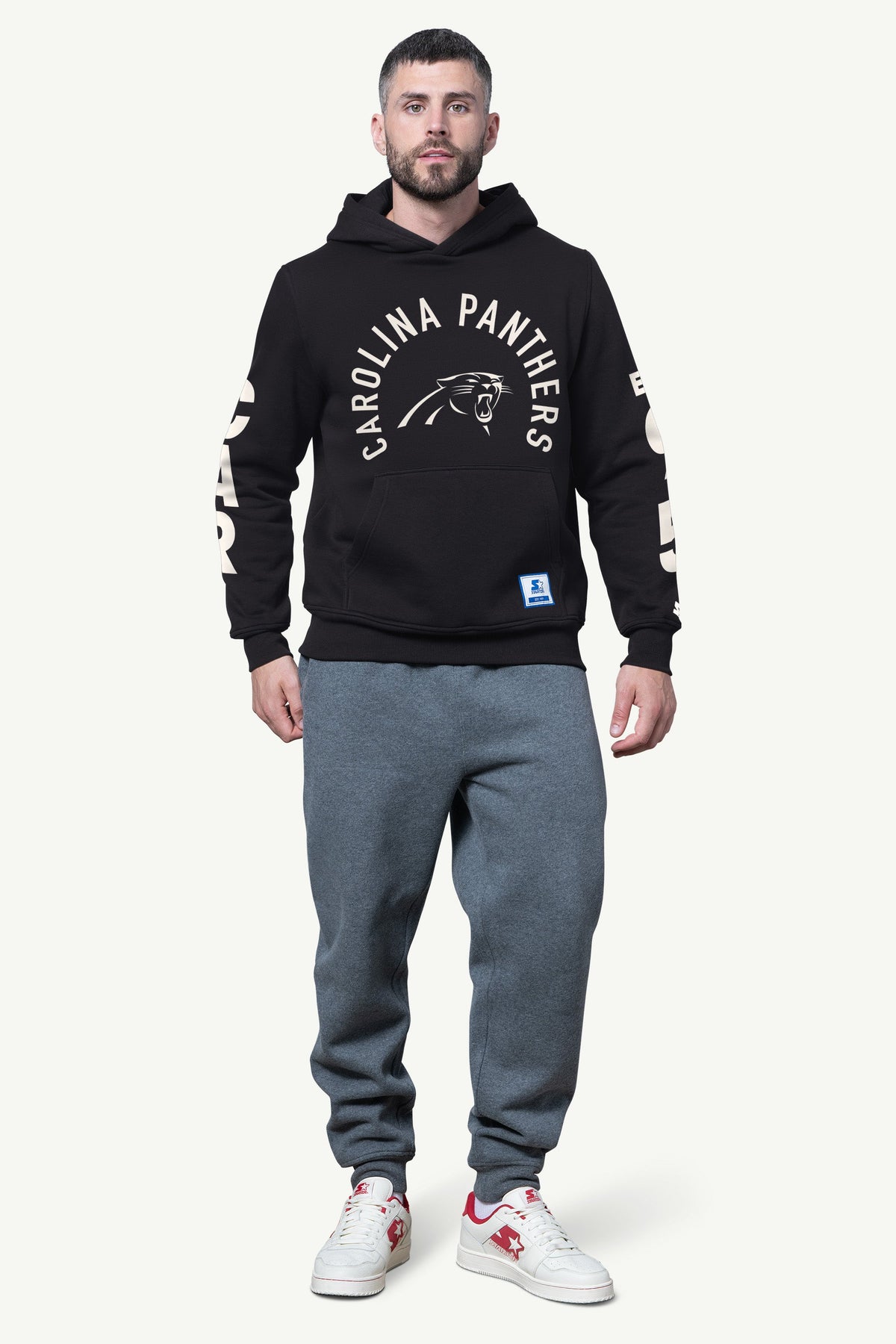 Starter Signature / MENS CAROLINA PANTHERS HANDOFF FLEECE HOODIE