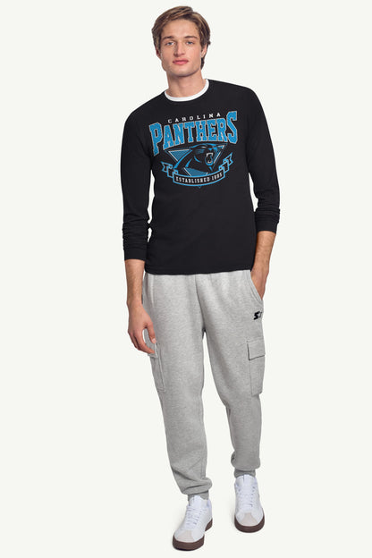 Starter Customer Favorite / MENS CAROLINA PANTHERS 80's INSPIRED LONG SLEEVE T SHIRT