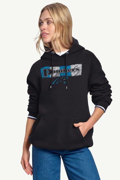 Starter Quality / WOMENS CAROLINA PANTHERS COLOR SHADING HOODIE