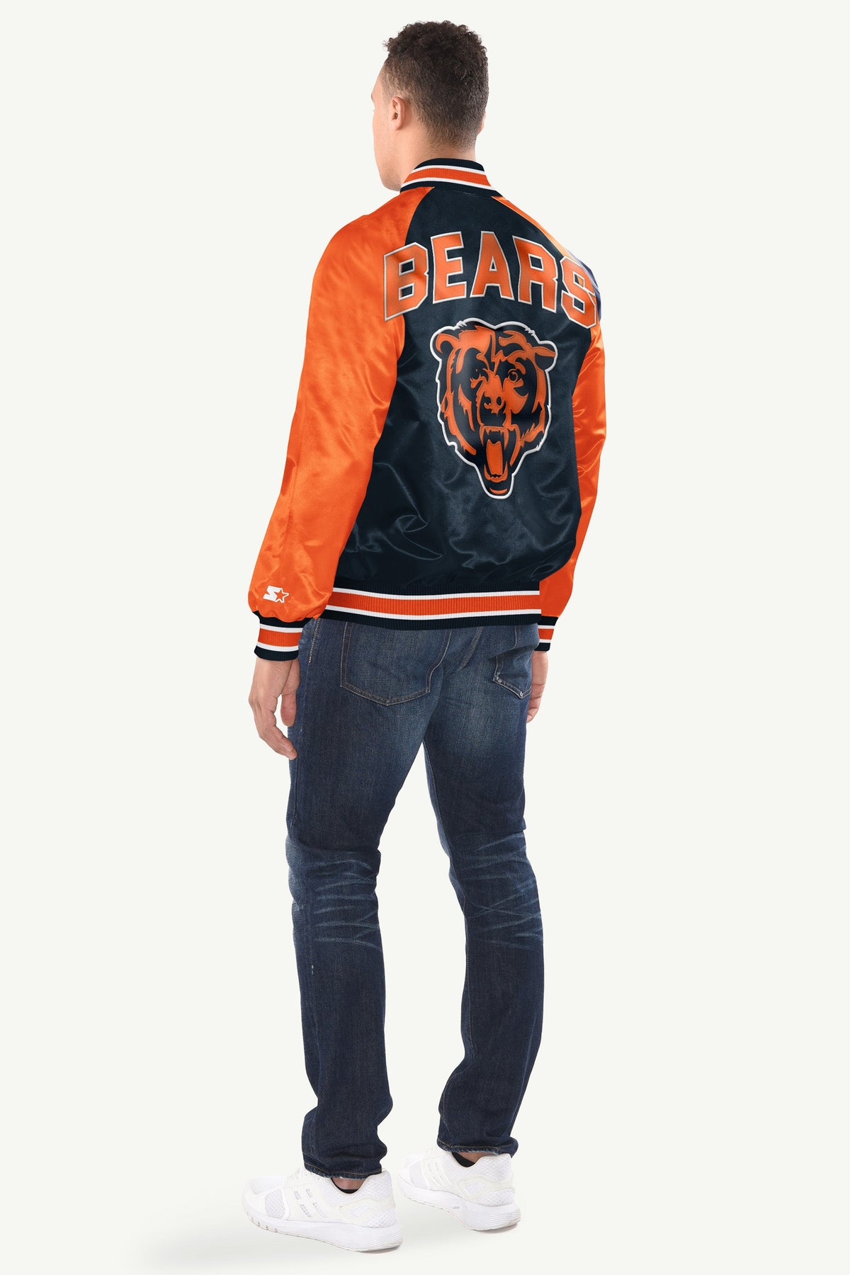 Starter Special Offer / MENS CHICAGO BEARS INDUCTEE SATIN VARSITY JACKET