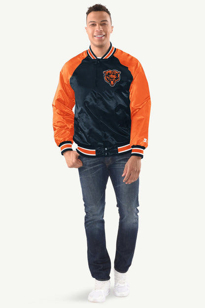 Starter Special Offer / MENS CHICAGO BEARS INDUCTEE SATIN VARSITY JACKET