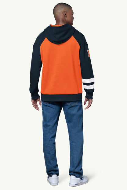Starter Premium / MENS CHICAGO BEARS INTERCEPTION COLORBLOCK HOODIE