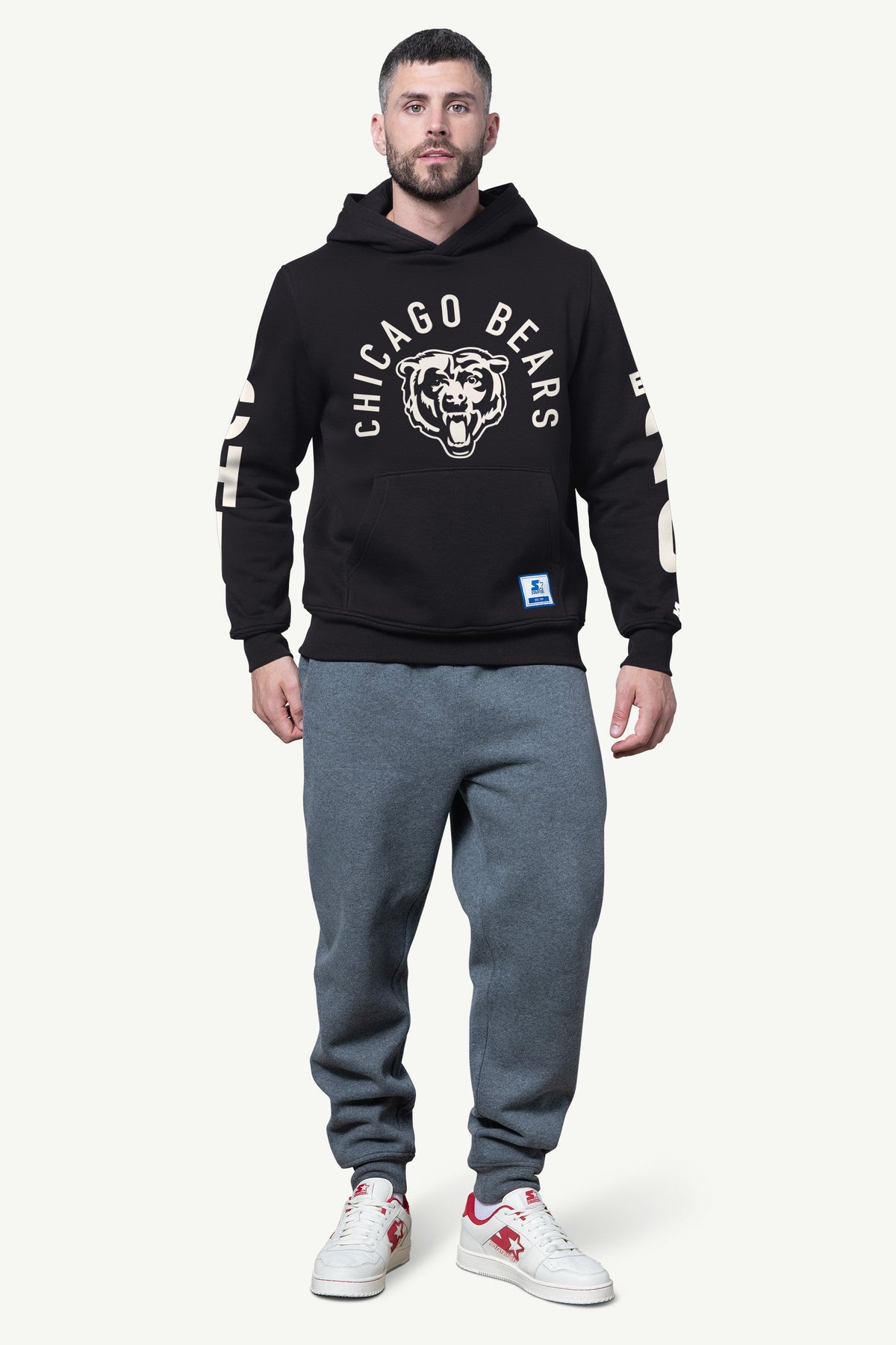 Starter Best Seller / MENS CHICAGO BEARS HANDOFF FLEECE HOODIE