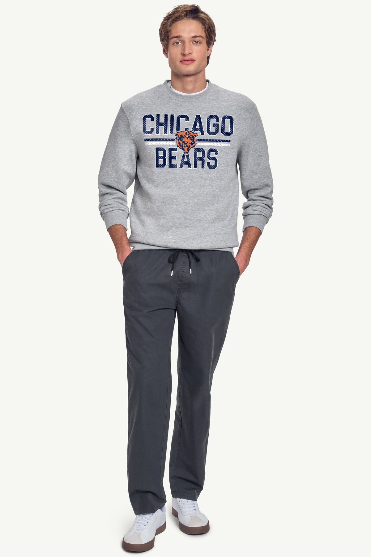 Starter Essential / MENS CHICAGO BEARS MESH LOOK SWEATSHIRT