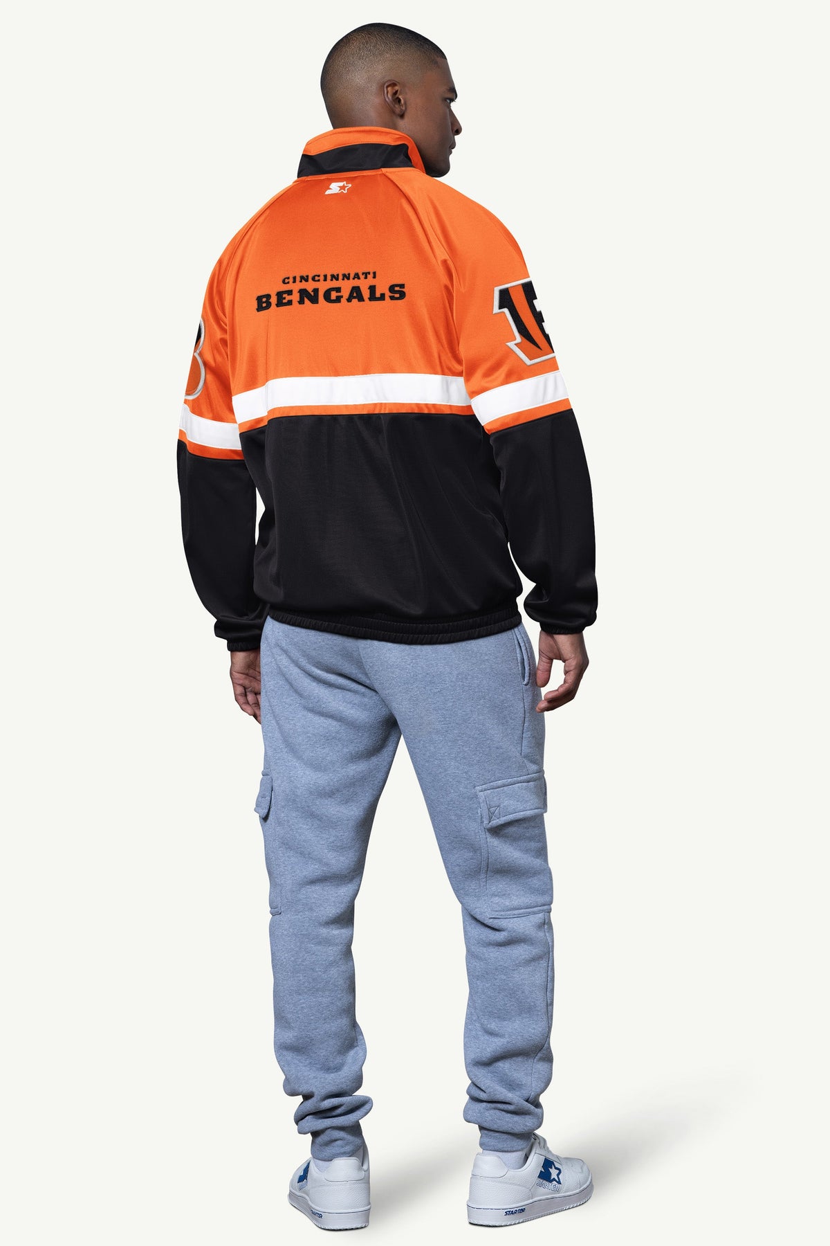 Starter Trusted / MENS CINCINNATI BENGALS VETERAN TRACK JACKET