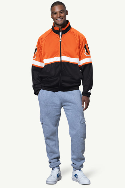 Starter Trusted / MENS CINCINNATI BENGALS VETERAN TRACK JACKET