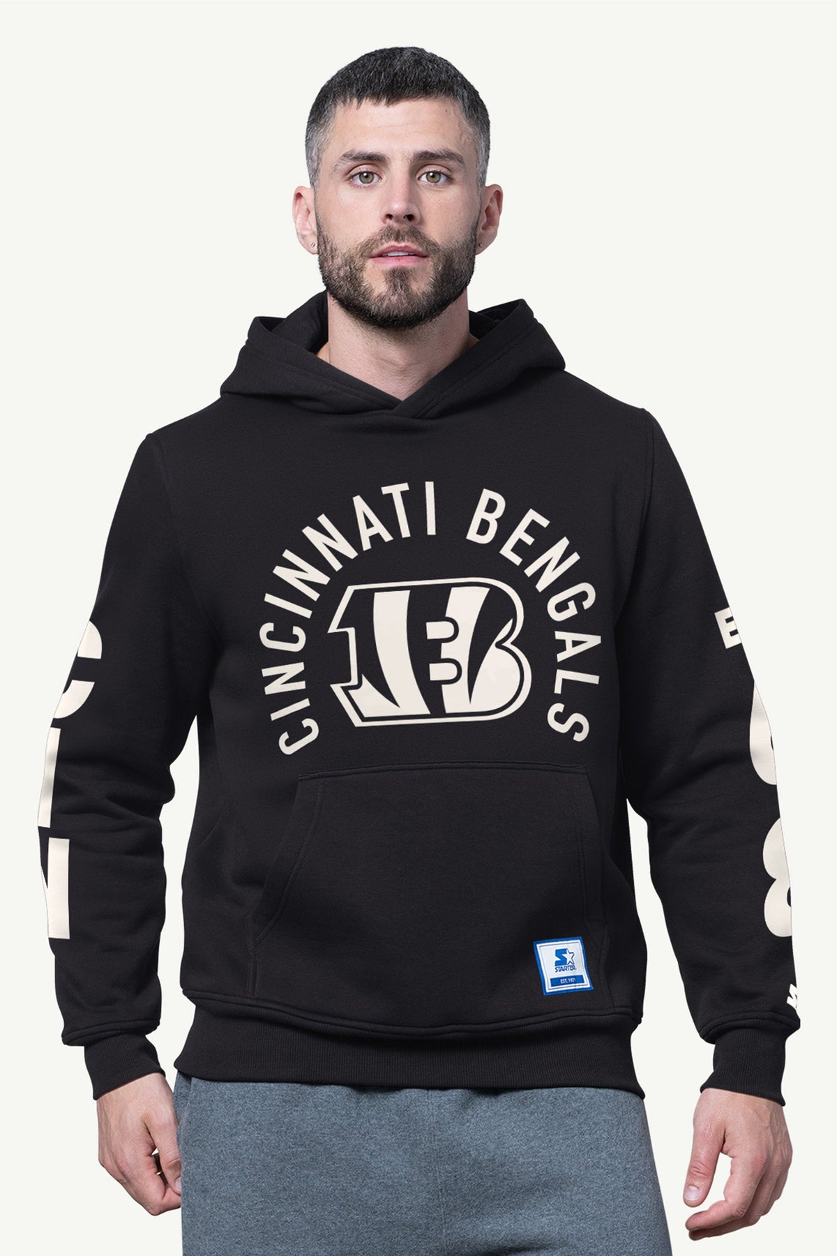 Starter Sale / MENS CINCINNATI BENGALS HANDOFF FLEECE HOODIE