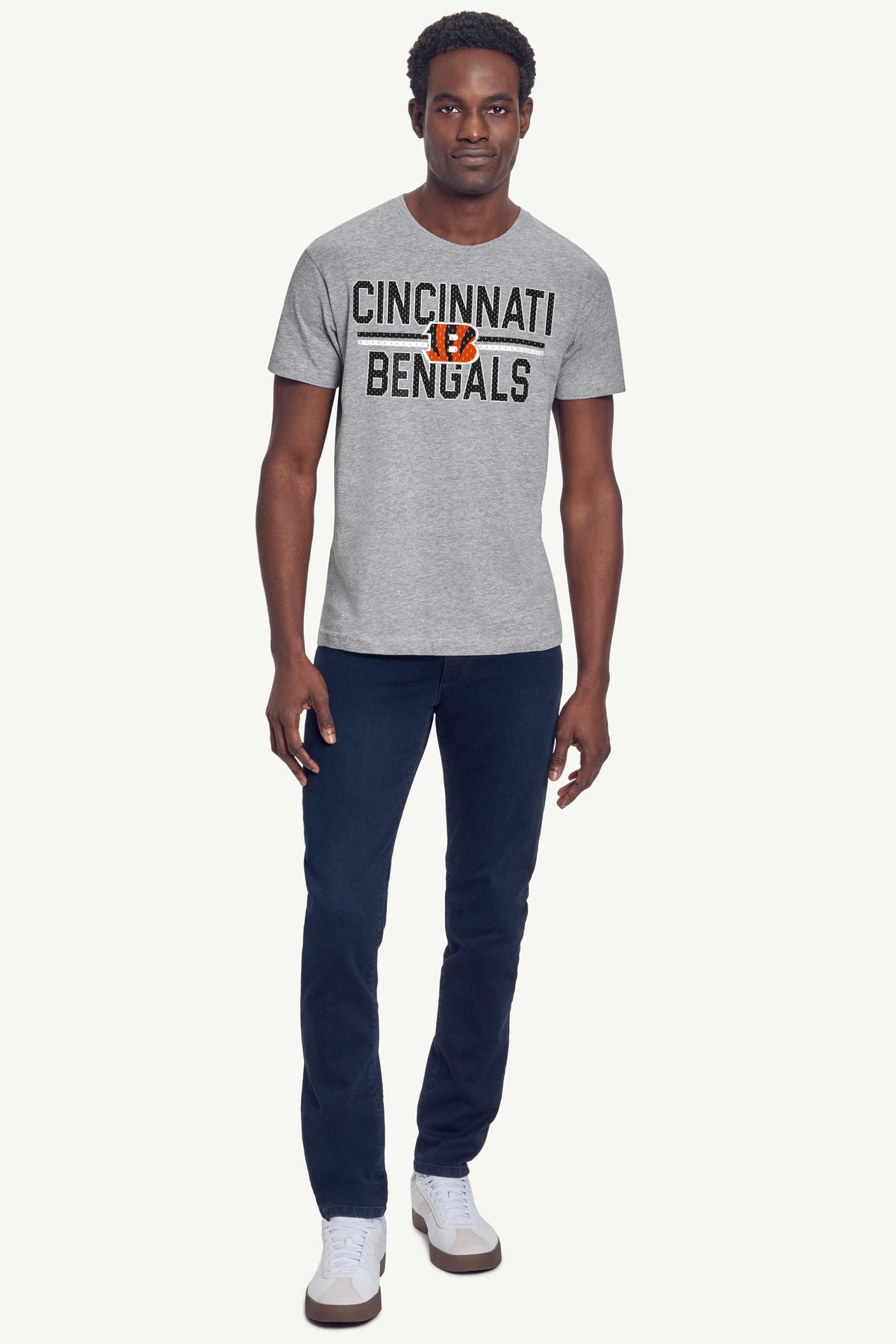 Starter Latest / MENS CINCINNATI BENGALS MESH LOOK T SHIRT