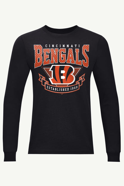 Starter Top Pick / MENS CINCINATTI BENGALS 80's INSPIRED LONG SLEEVE T SHIRT