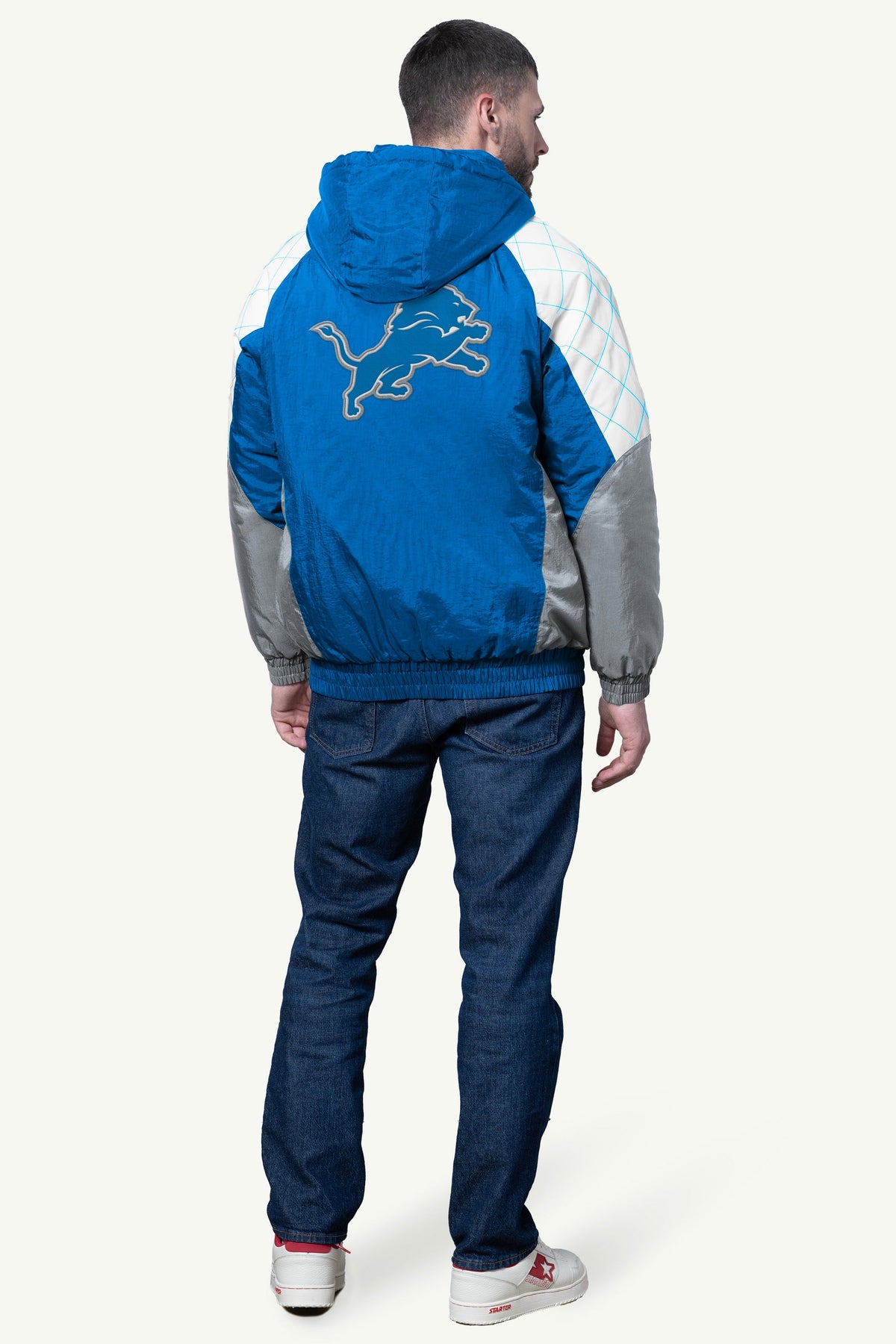 Starter Featured / MENS DETROIT LIONS NYLON JACKET