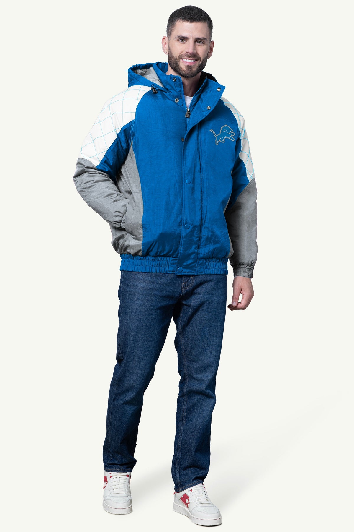 Starter Featured / MENS DETROIT LIONS NYLON JACKET