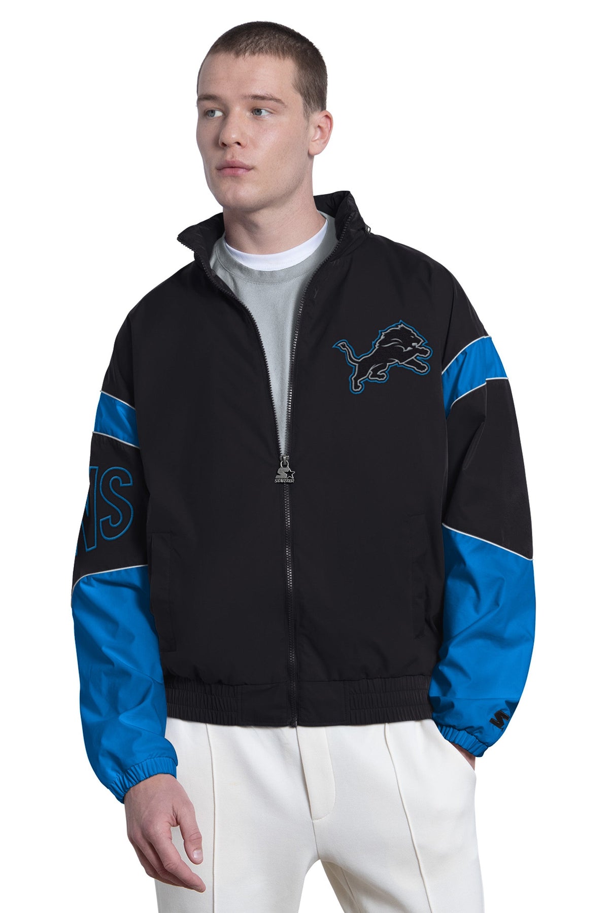 Starter Exclusive / MENS DETROIT LIONS THE GUST FULL ZIP JACKET