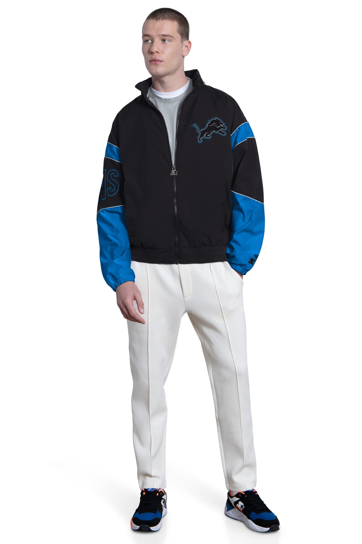 Starter Exclusive / MENS DETROIT LIONS THE GUST FULL ZIP JACKET