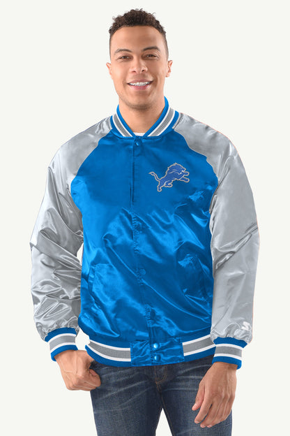 Starter Recommended / MENS DETROIT LIONS INDUCTEE SATIN VARSITY JACKET