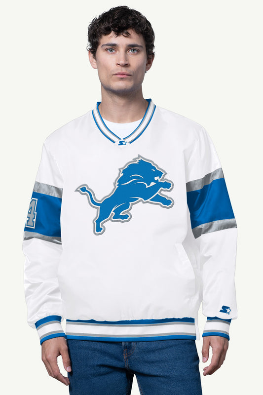 Starter Latest / MENS DETROIT LIONS SIGNAL COLLAR PULLOVER