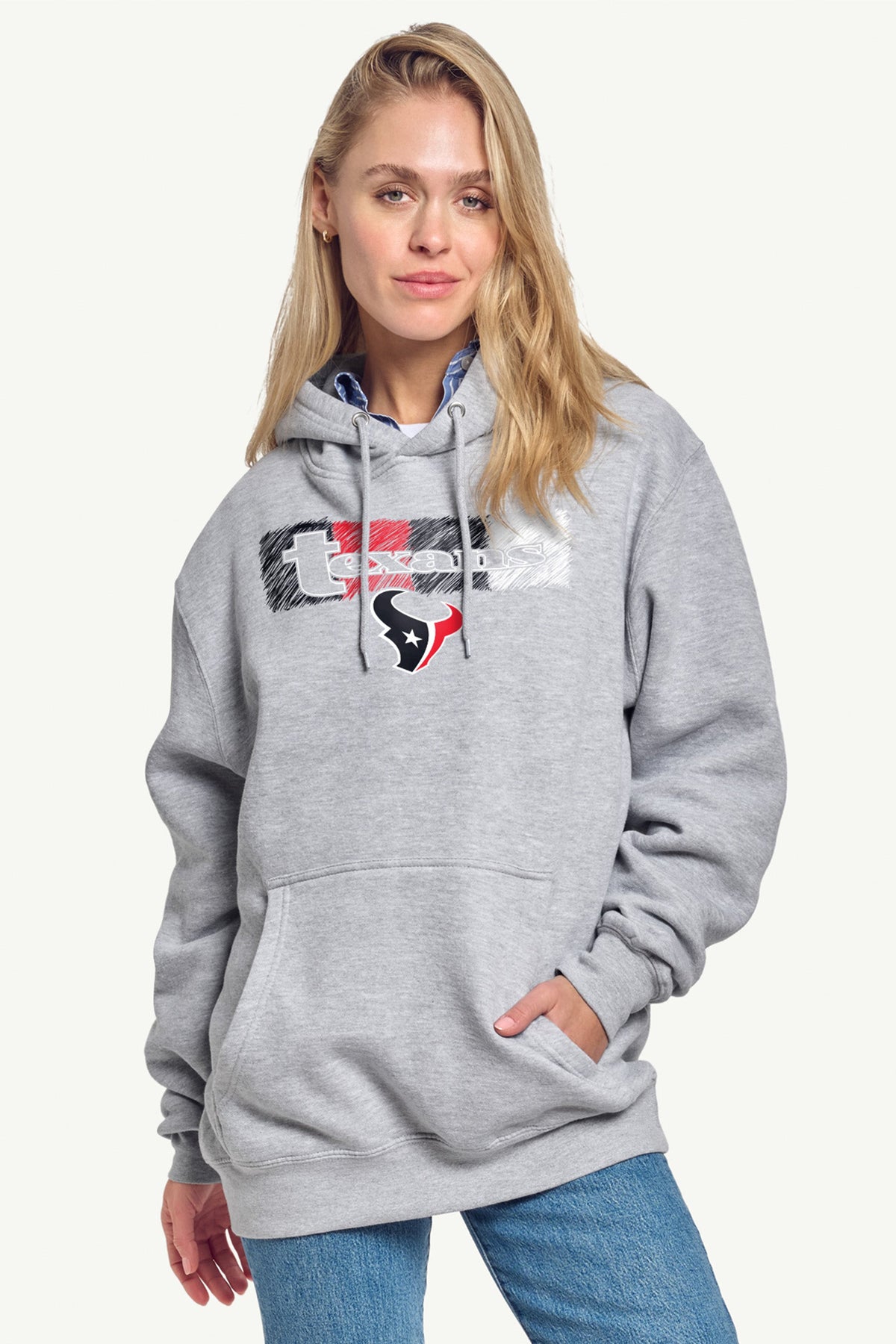 Starter Exclusive / WOMENS HOUSTON TEXANS COLOR SHADING HOODIE