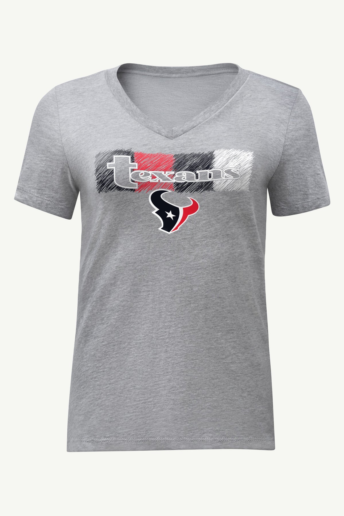 Starter Customer Favorite / WOMENS HOUSTON TEXANS COLOR SHADING V-NECK T SHIRT
