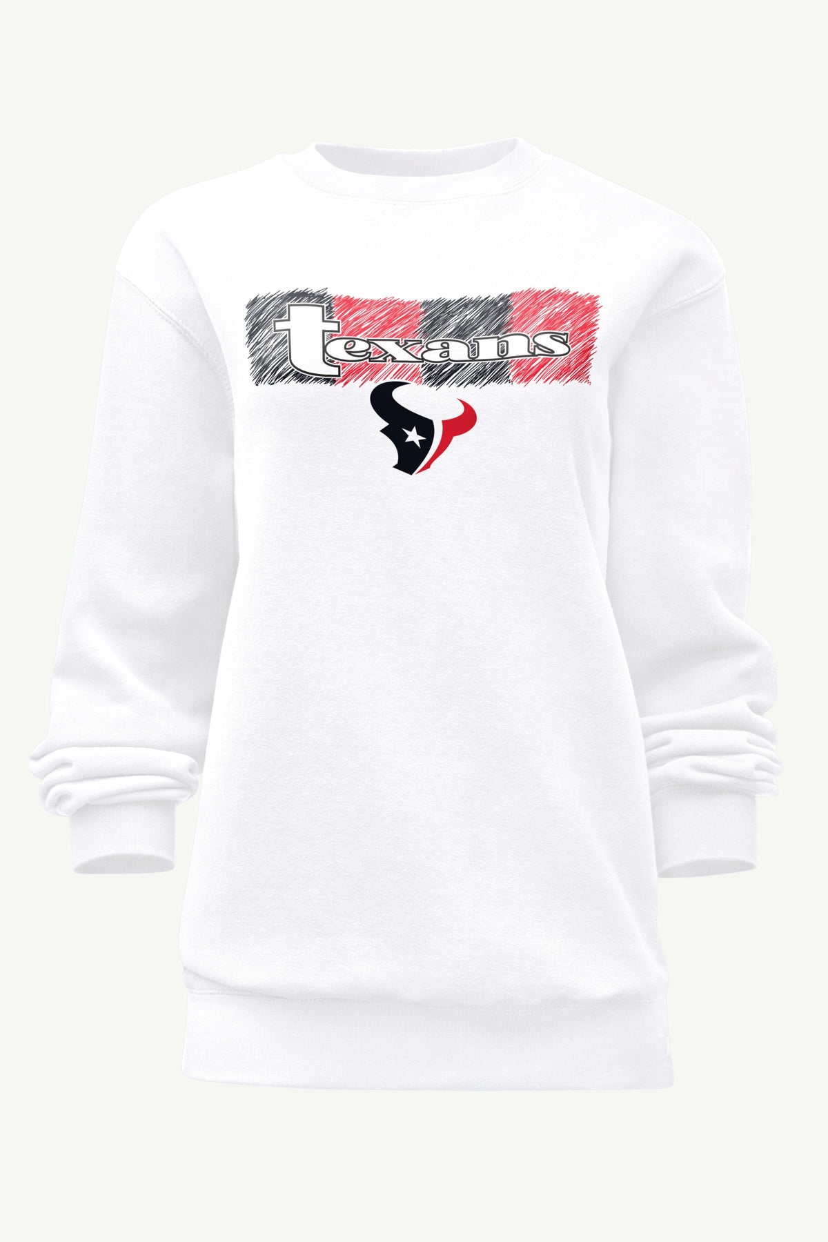 Starter Great Value / WOMENS HOUSTON TEXANS COLOR SHADING SWEATSHIRT