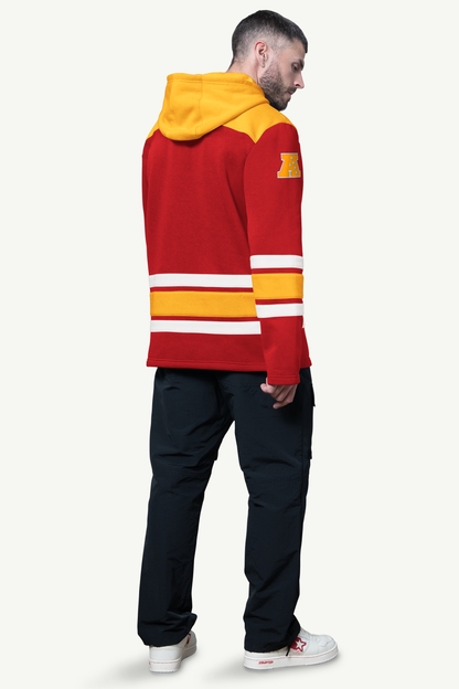 Starter Recommended / MENS KANSAS CITY CHIEFS SLAP SHOT HOODED HOCKEY PULLOVER