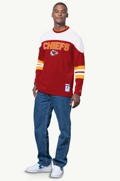 Starter Best Price / MENS KANSAS CITY CHIEFS LONG SLEEVE PULLOVER