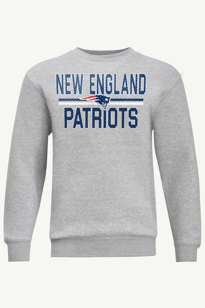 Starter Premium / MENS NEW ENGLAND PATRIOTS MESH LOOK SWEATSHIRT