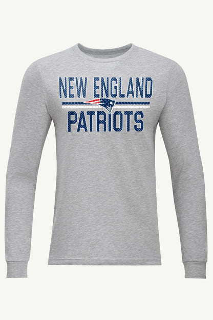 Starter Trusted / MENS NEW ENGLAND PATRIOTS MESH LOOK LONG SLEEVE T SHIRT