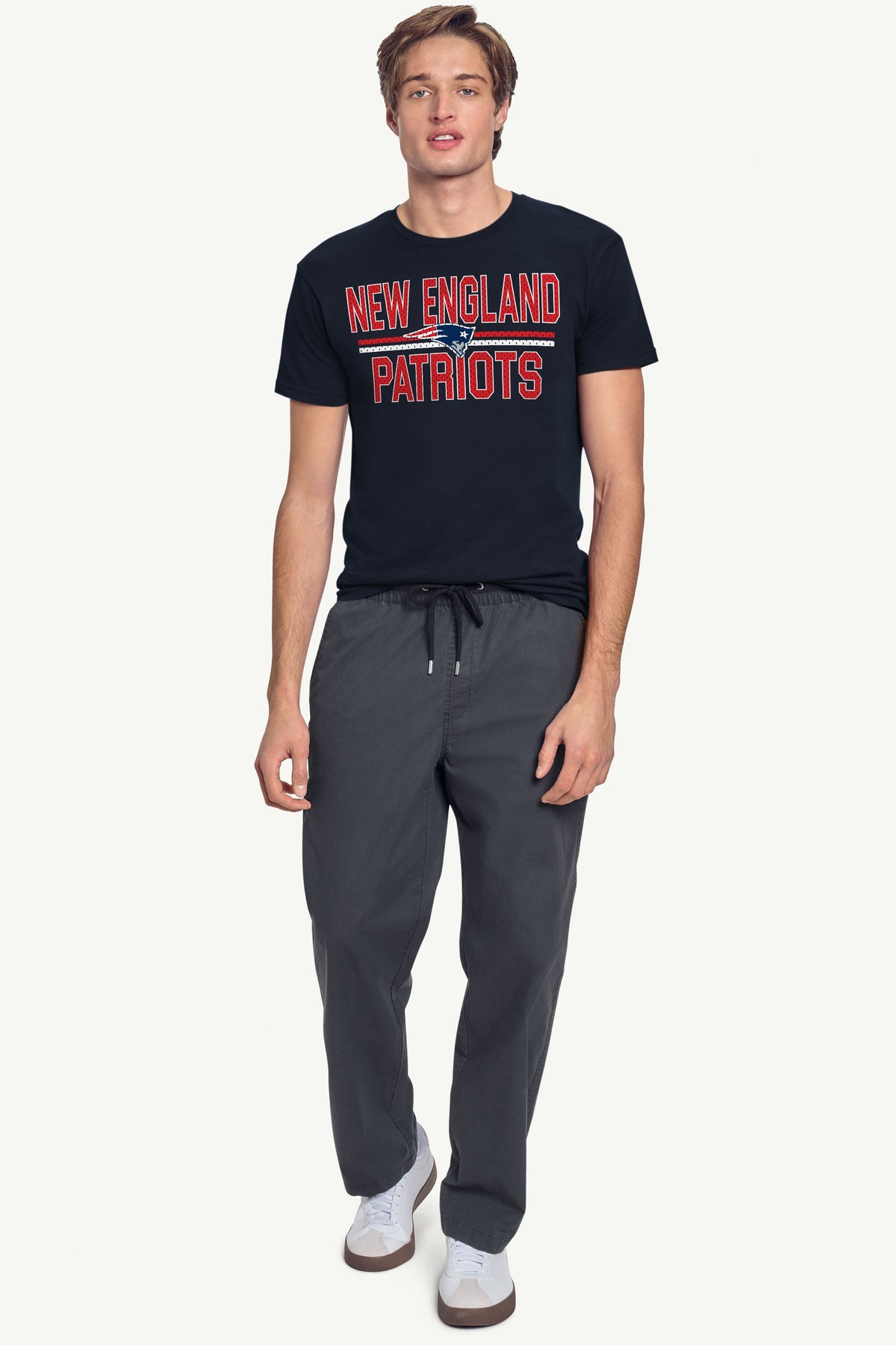 Starter Top Pick / MENS NEW ENGLAND PATRIOTS MESH LOOK T SHIRT