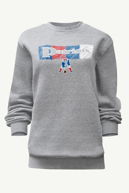 Starter Top Pick / WOMENS NEW ENGLAND PATRIOTS COLOR SHADING SWEATSHIRT