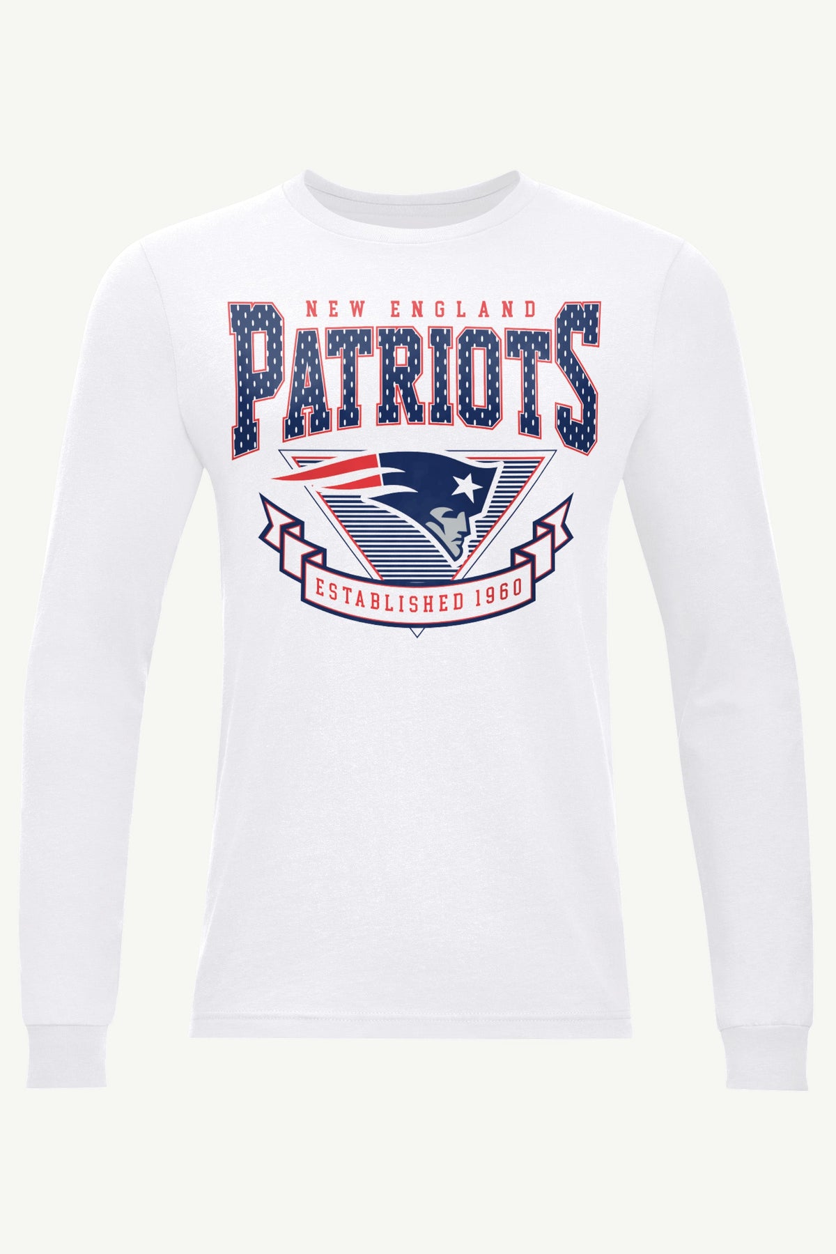Starter Sale / MENS NEW ENGLAND PATRIOTS 80's INSPIRED LONG SLEEVE T SHIRT