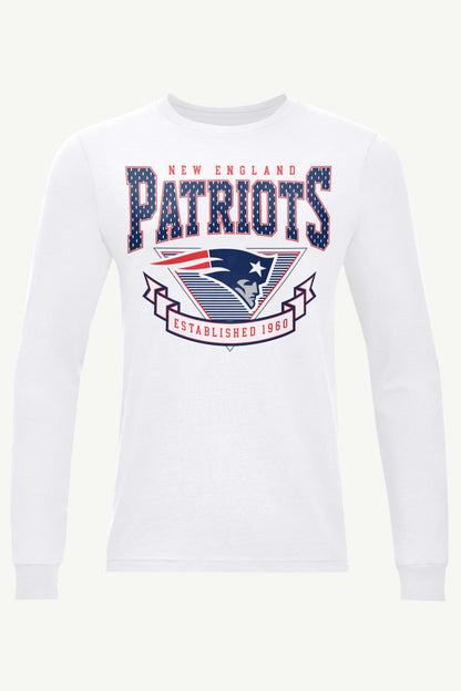 Starter Sale / MENS NEW ENGLAND PATRIOTS 80's INSPIRED LONG SLEEVE T SHIRT