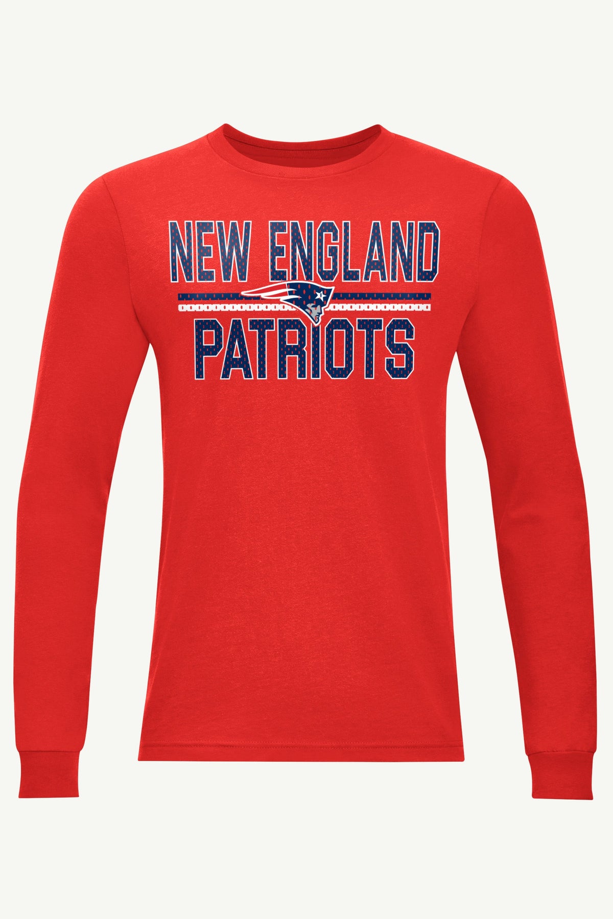 Starter Premium / MENS NEW ENGLAND PATRIOTS MESH LOOK LONG SLEEVE T SHIRT