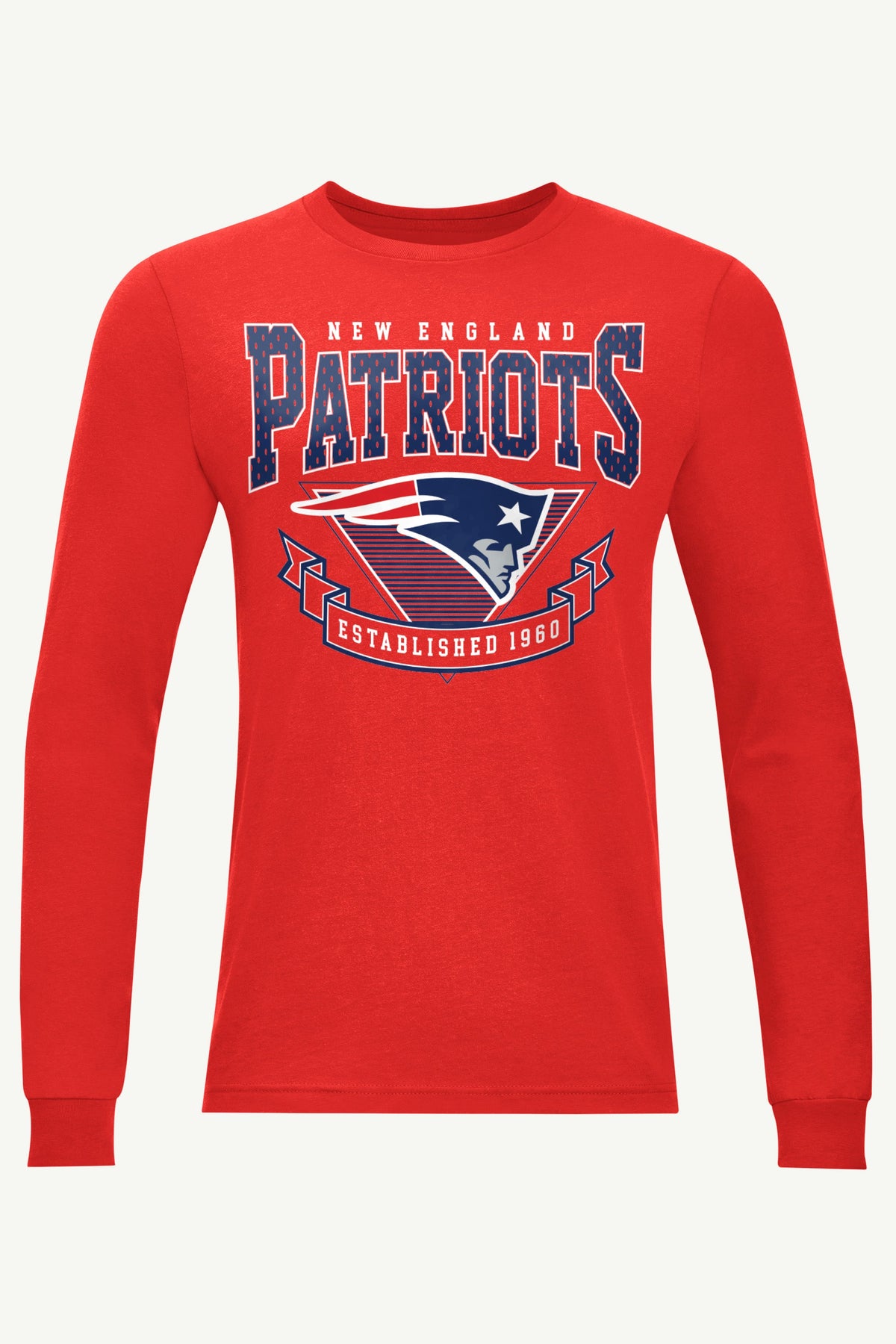 Starter Value / MENS NEW ENGLAND PATRIOTS 80's INSPIRED LONG SLEEVE T SHIRT