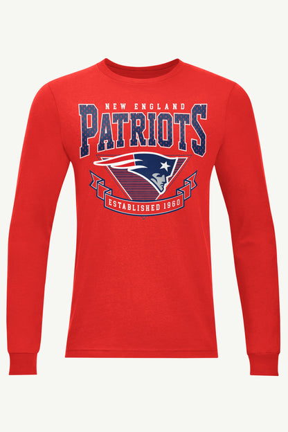 Starter Value / MENS NEW ENGLAND PATRIOTS 80's INSPIRED LONG SLEEVE T SHIRT
