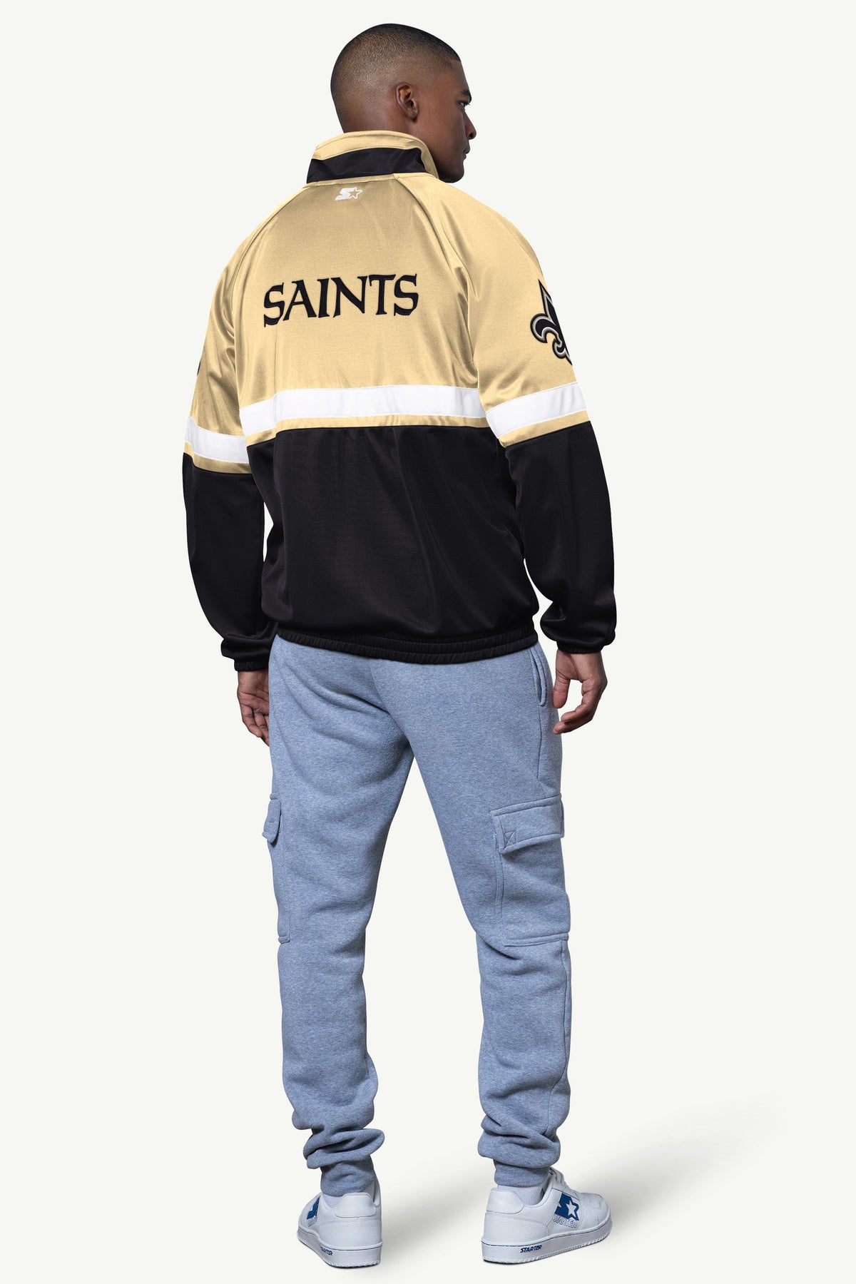 Starter Best Price / MENS NEW ORLEANS SAINTS VETERAN TRACK JACKET