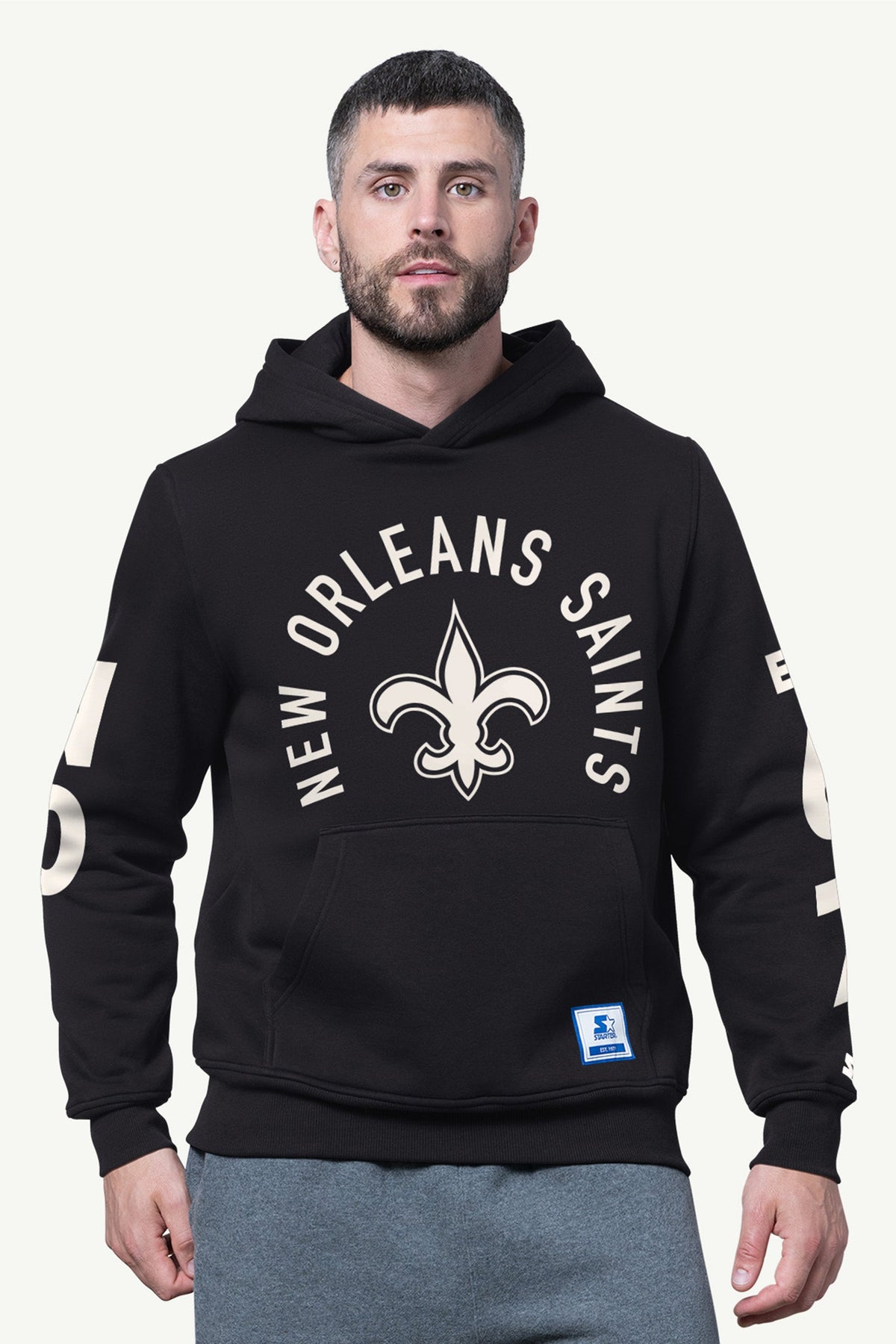 Starter New / MENS NEW ORLEANS SAINTS HANDOFF FLEECE HOODIE
