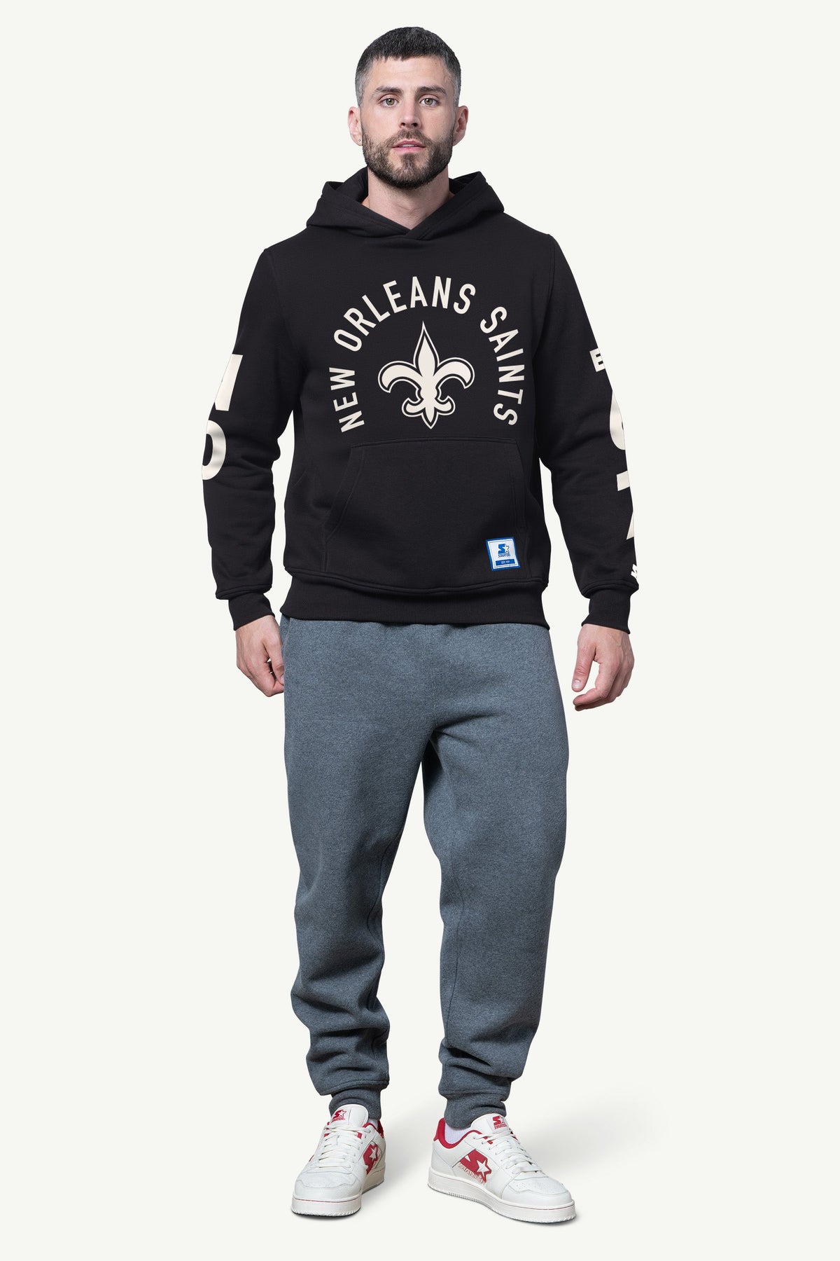Starter New / MENS NEW ORLEANS SAINTS HANDOFF FLEECE HOODIE
